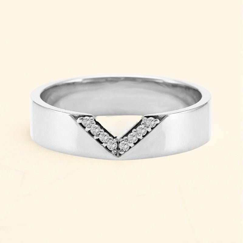 Bague pour homme en diamant  Rudra or blanc 18 carat pour 