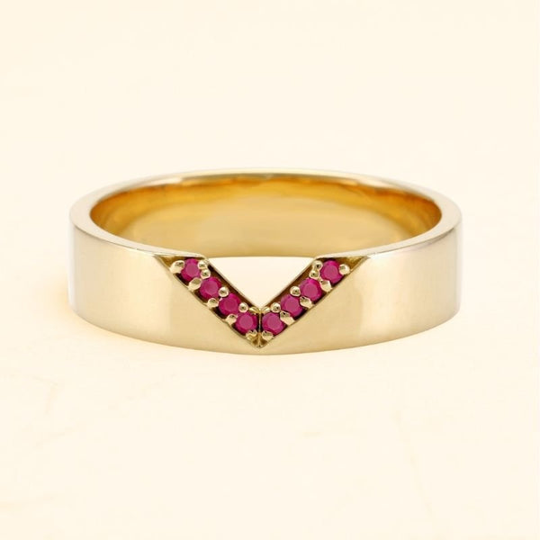 Rudra men's ruby ring