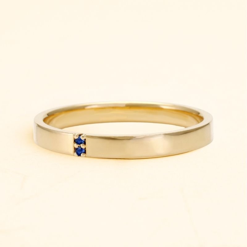 Anillo Kabir para hombre en oro de 18 quilates Zafiro