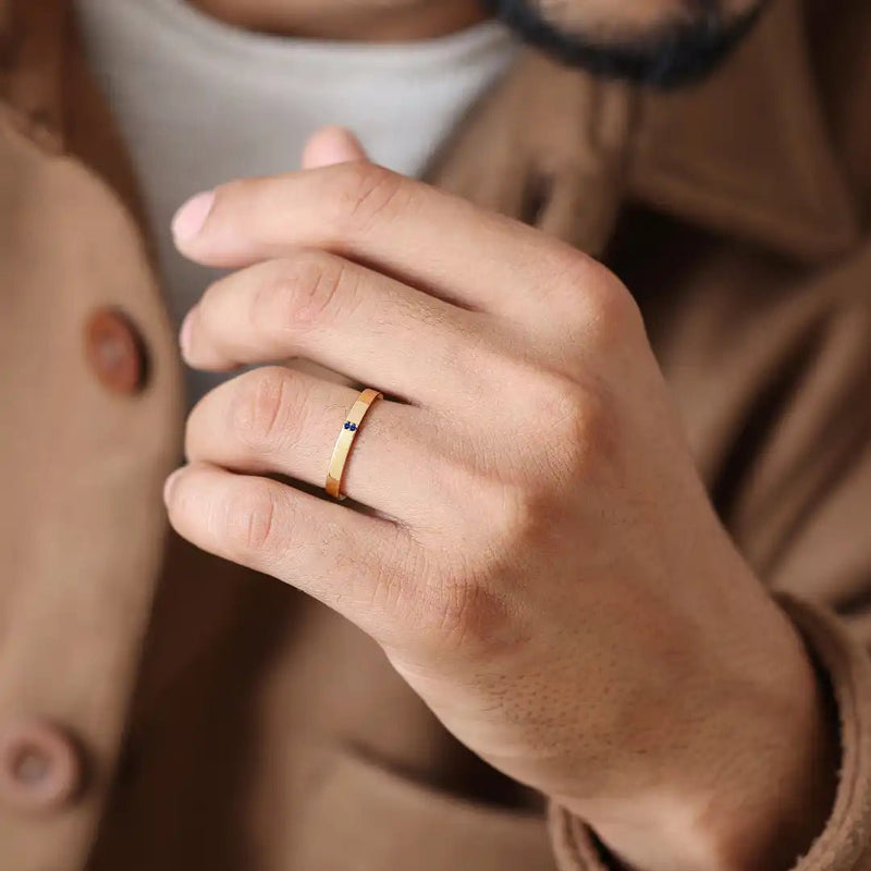 Anillo Kabir Zafiro