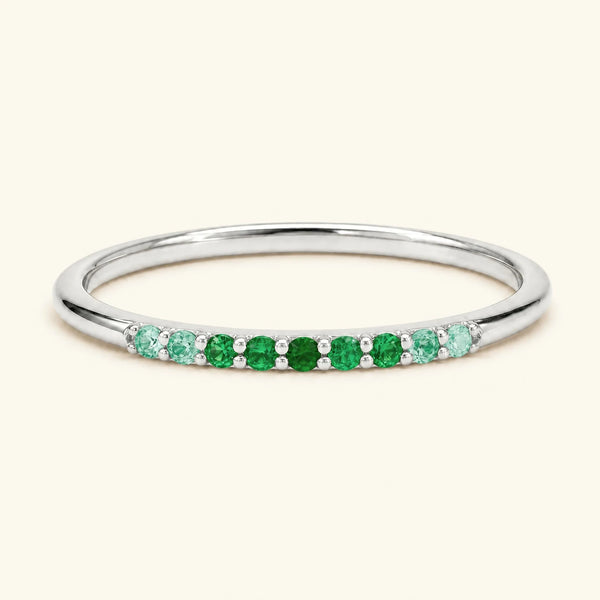 Bague kiran canope or blanc 18 carats