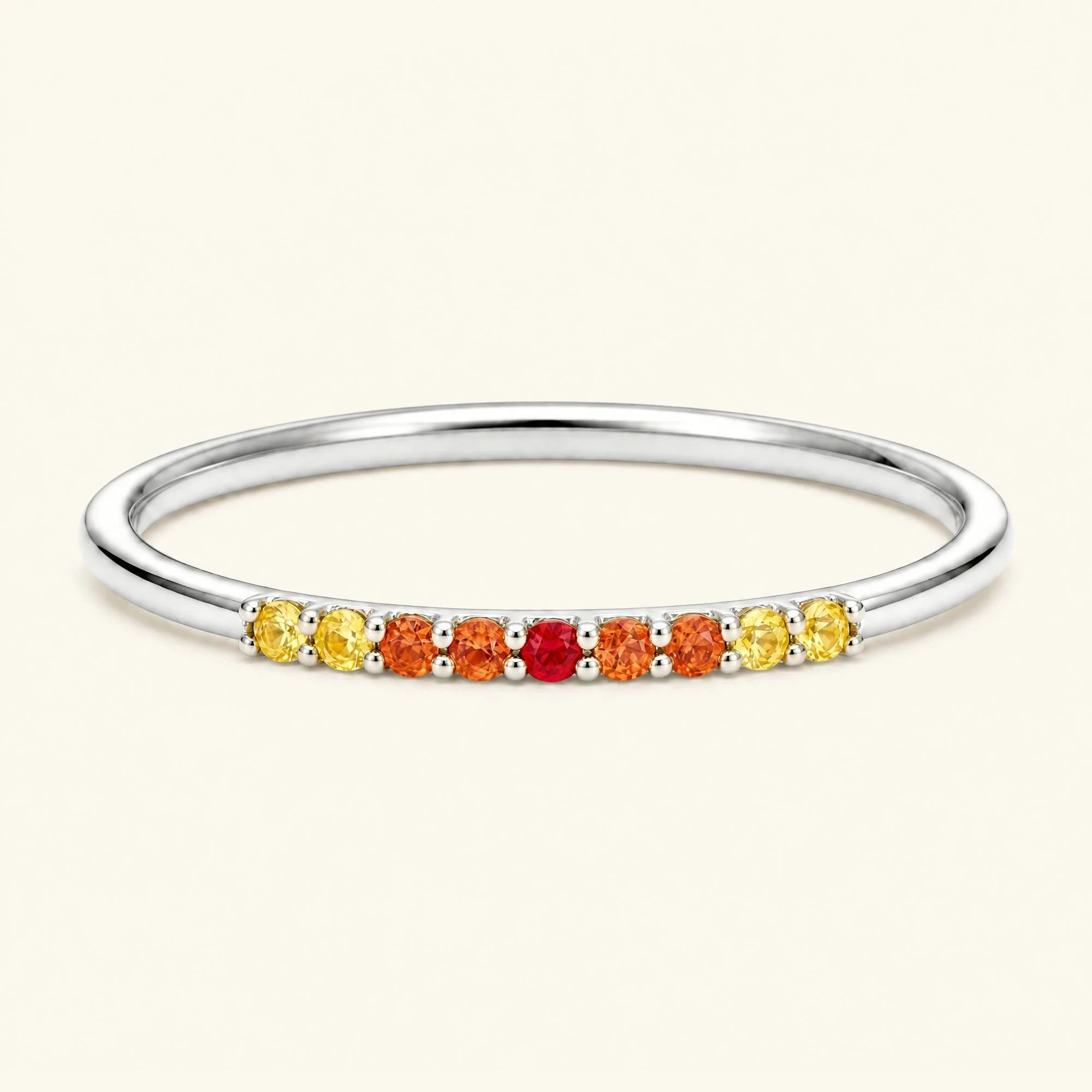 Bague or blanc 18 carats kiran sunset