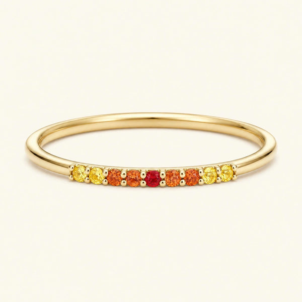 Bague or 18 carats kiran sunset