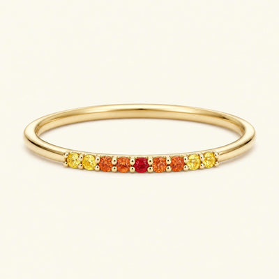 Bague or 18 carats kiran sunset