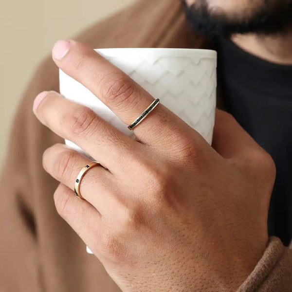 Mangal Black Diamond Ring