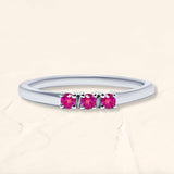 Ring Tina ruby white gold