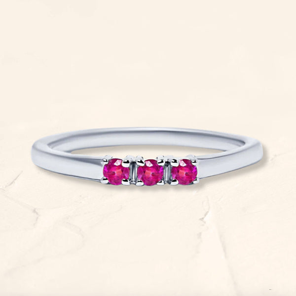 Ring Tina ruby white gold