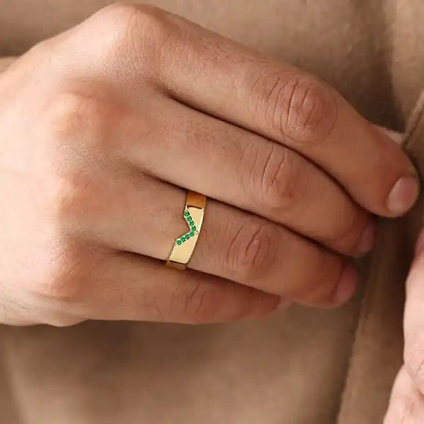 Rudra Emerald ring