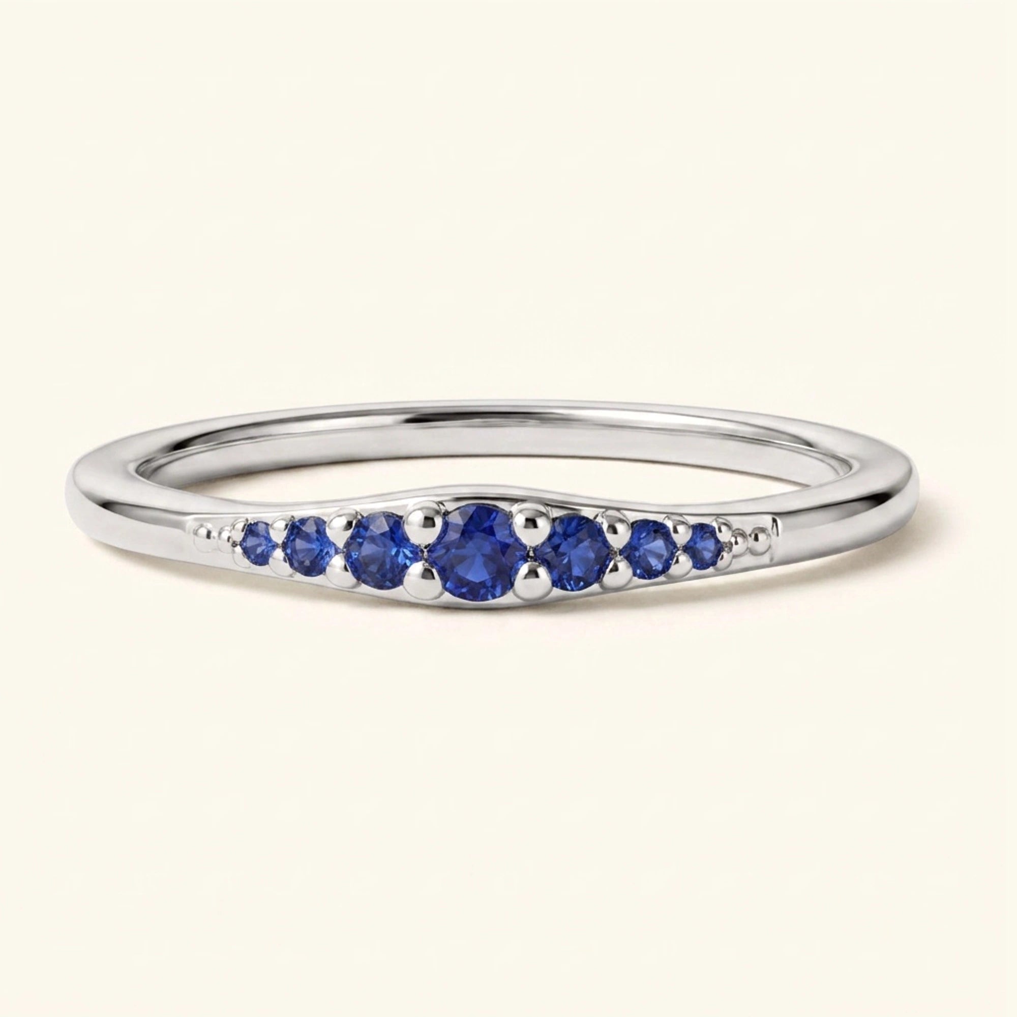 Bague dégradé en saphir