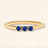 Ring Tina sapphire yellow gold