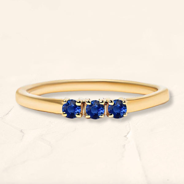 Ring Tina sapphire yellow gold