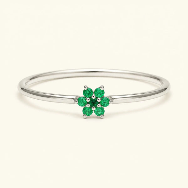 Bague surya canope or blanc 18 carats