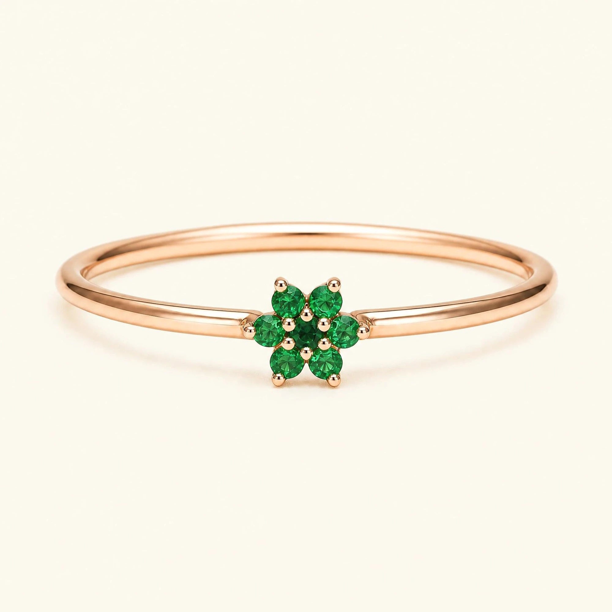 Bague surya canope or rose 18 carats