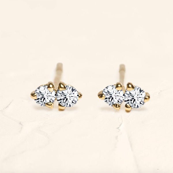 boucles d'oreilles Prema en or vermeil 18 carats et diamant