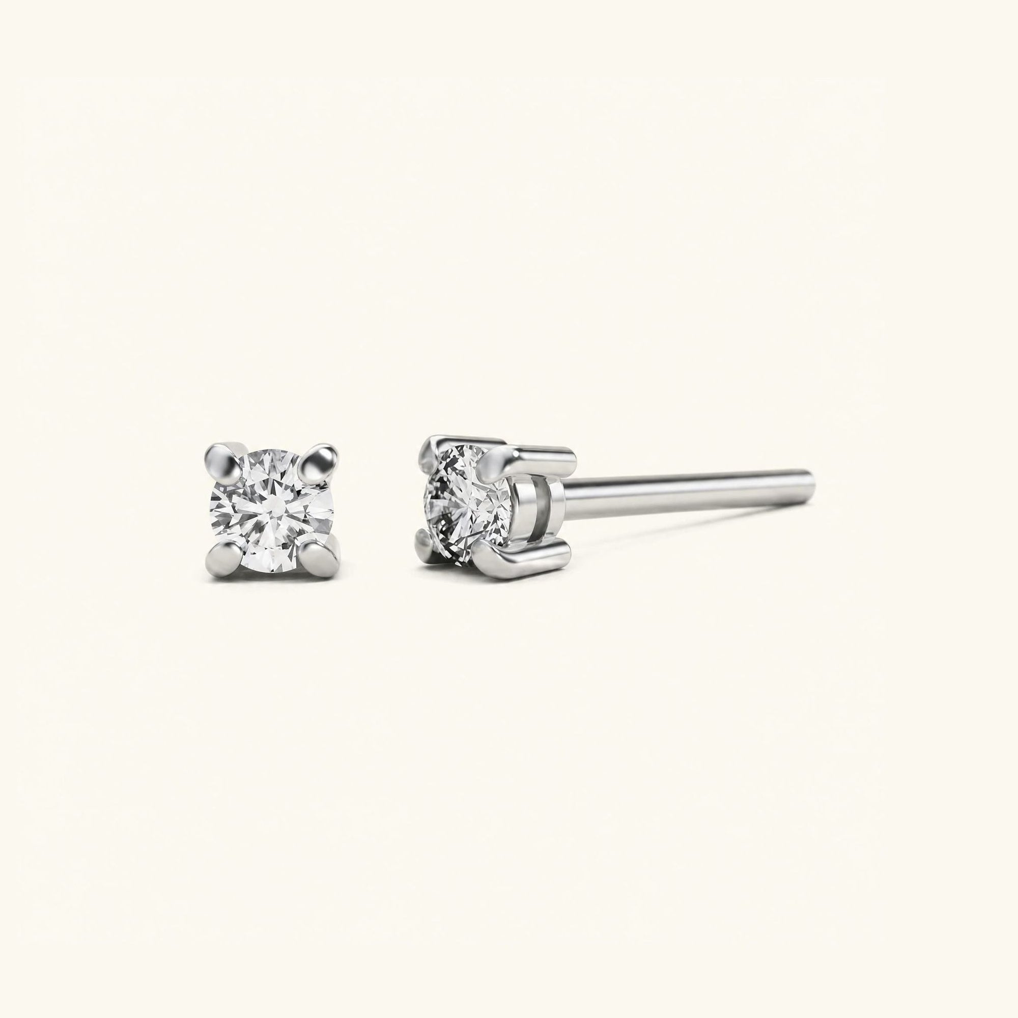 Boucles d'oreilles Saral Diamant - or blanc