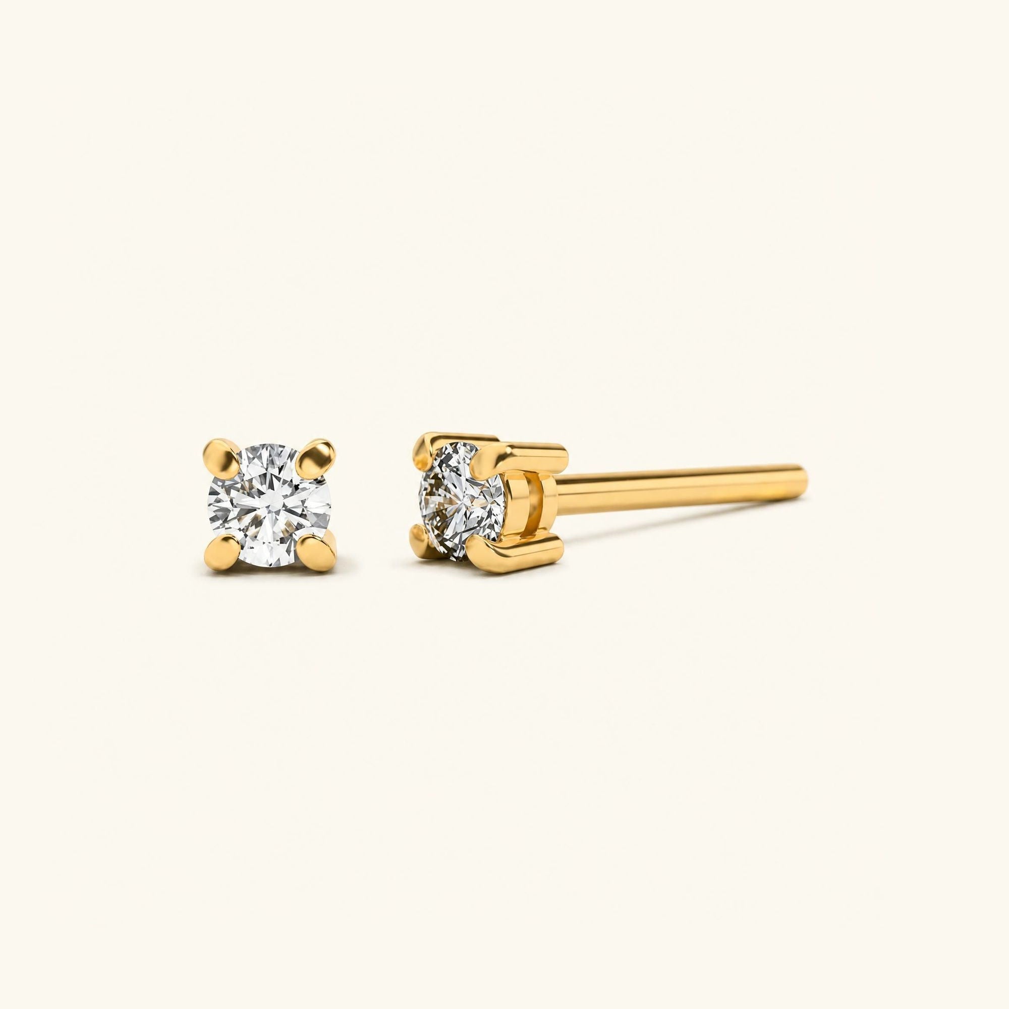 Boucles d'oreilles Saral Diamant - or jaune
