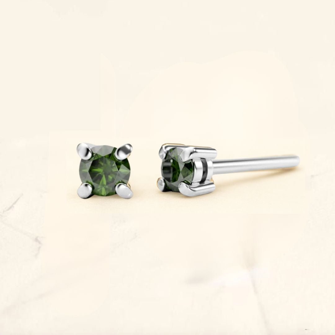 Saral white gold diamond earrings