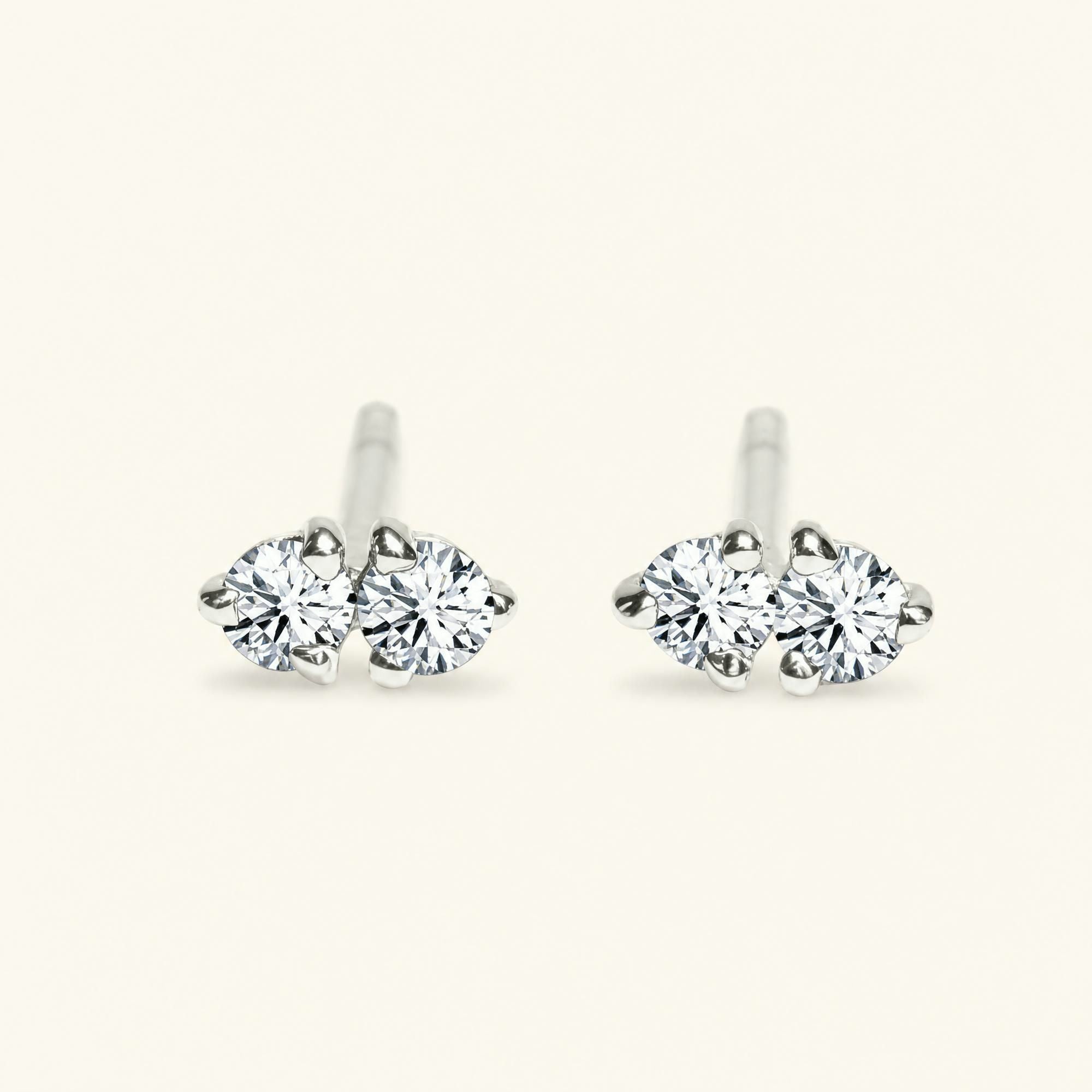 Boucles d’oreilles Prema Diamant - or blanc