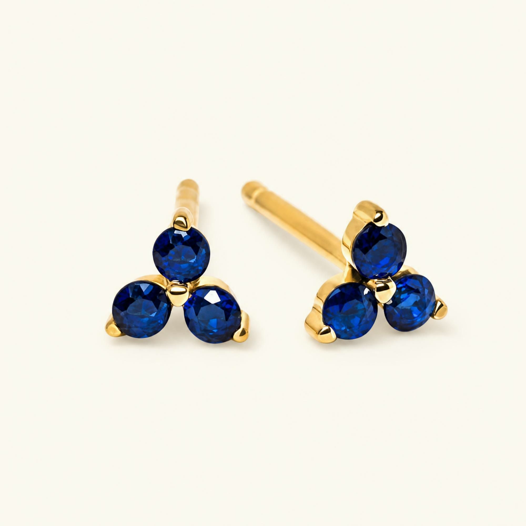 Boucles d'oreilles Radha Saphir - or jaune