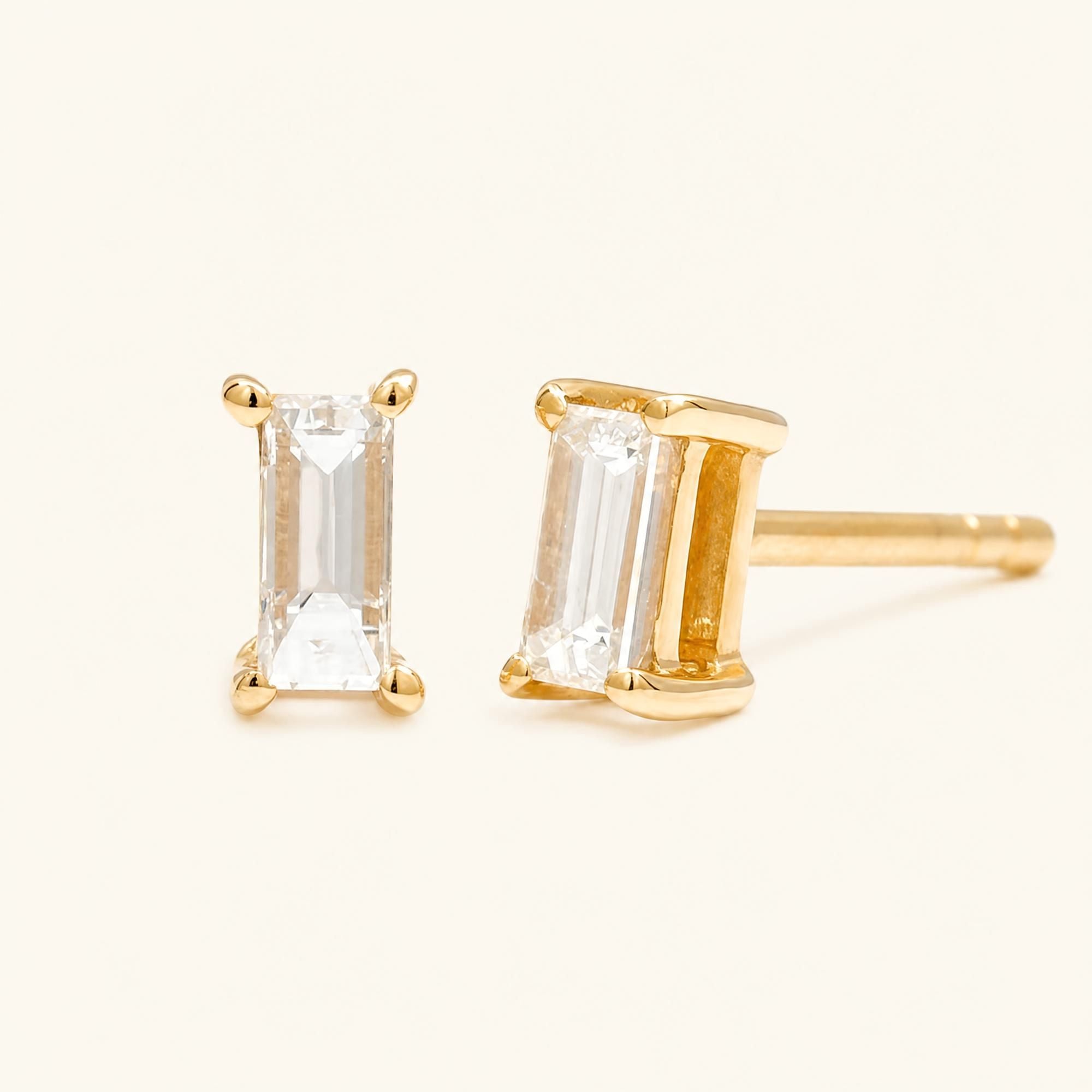 Boucles d'Oreilles Shanti Diamant - or jaune
