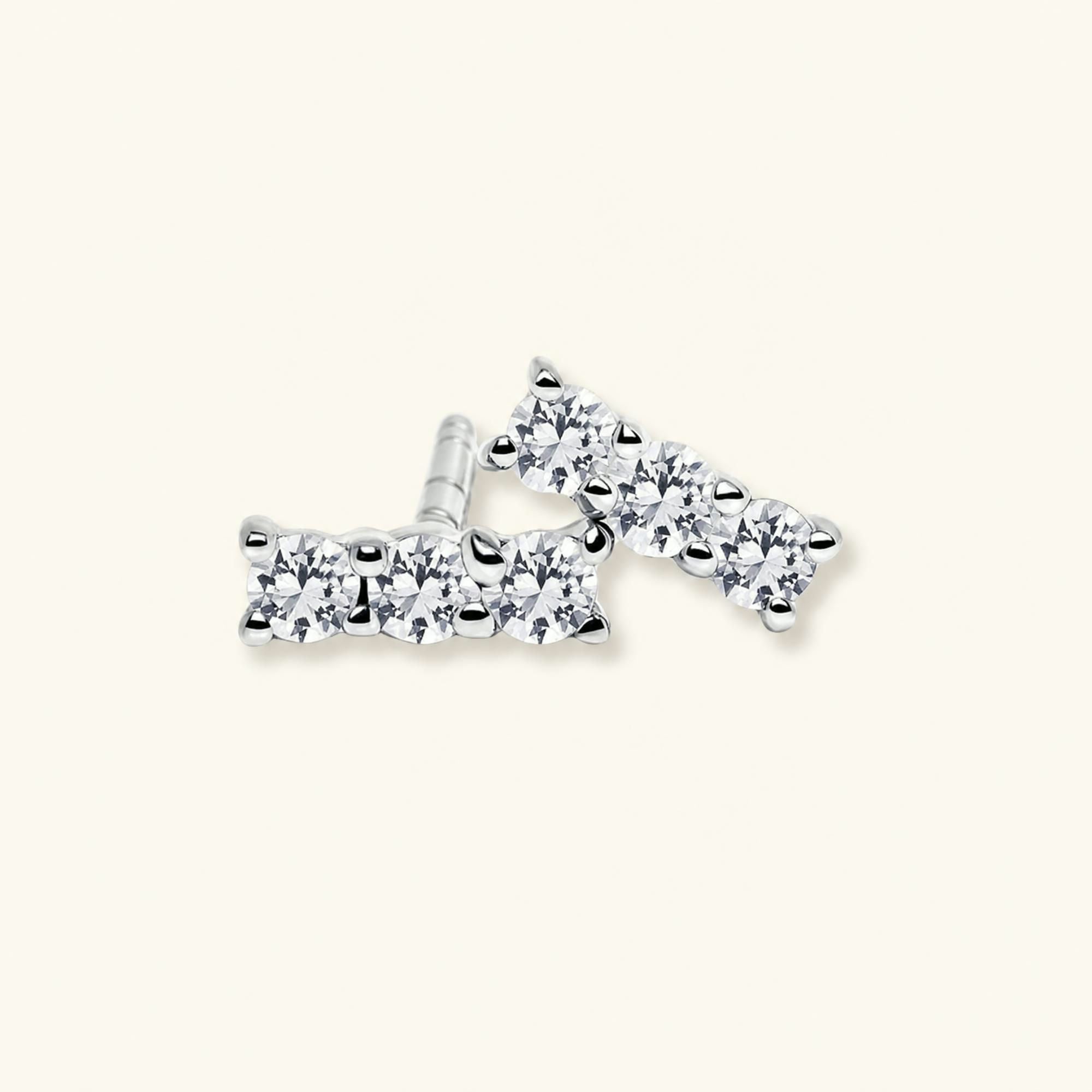 Boucles d'oreilles Tina Diamant - or blanc