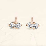 prema diamond earrings rose gold