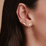 multiple look diamond earrings