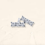 pendientes tina Diamante oro blanco