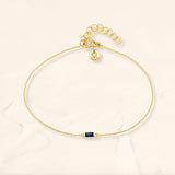 Shanti sapphire baguette bracelet