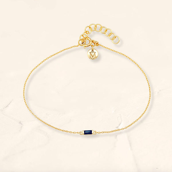 Shanti sapphire baguette bracelet