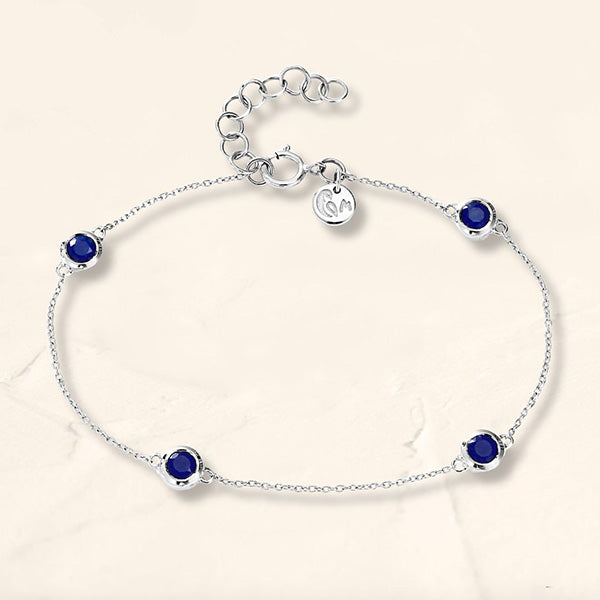 Dhanya Sapphire bracelet in white gold