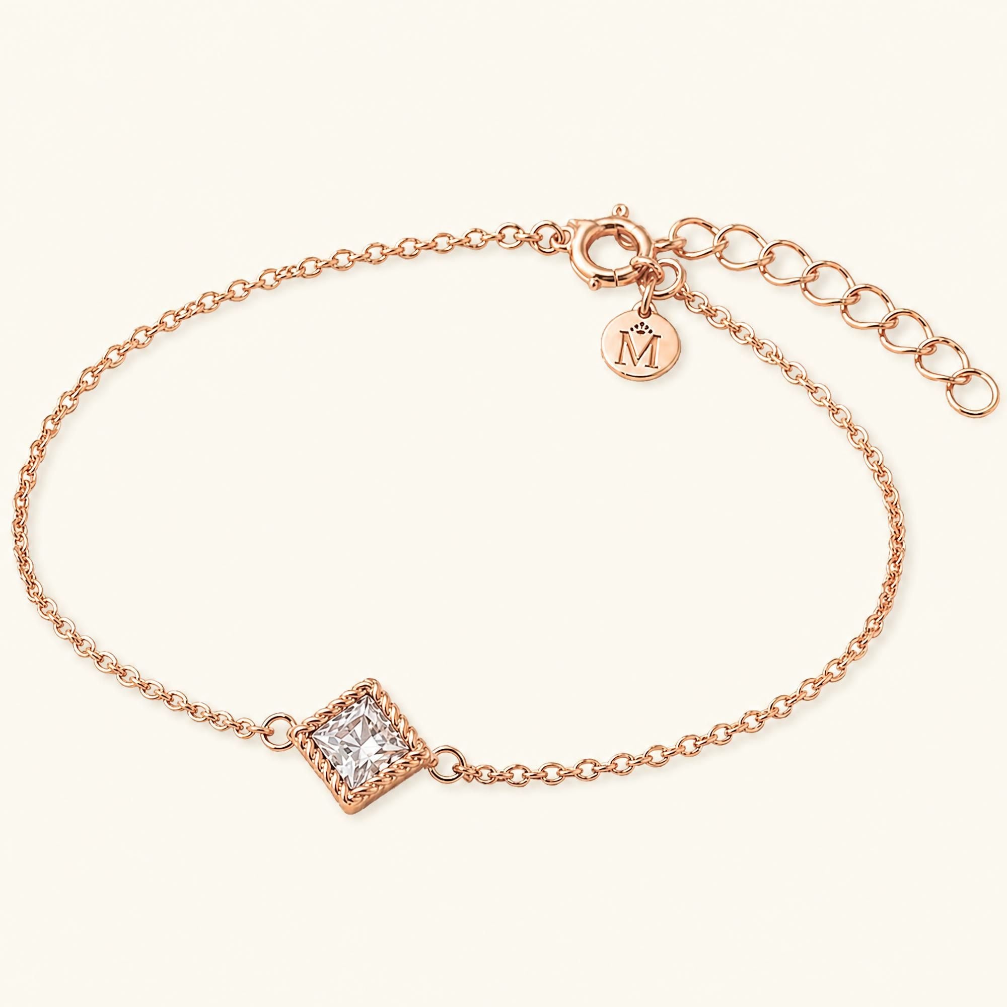 Bracelet Indrani diamant en or rose 18 carats