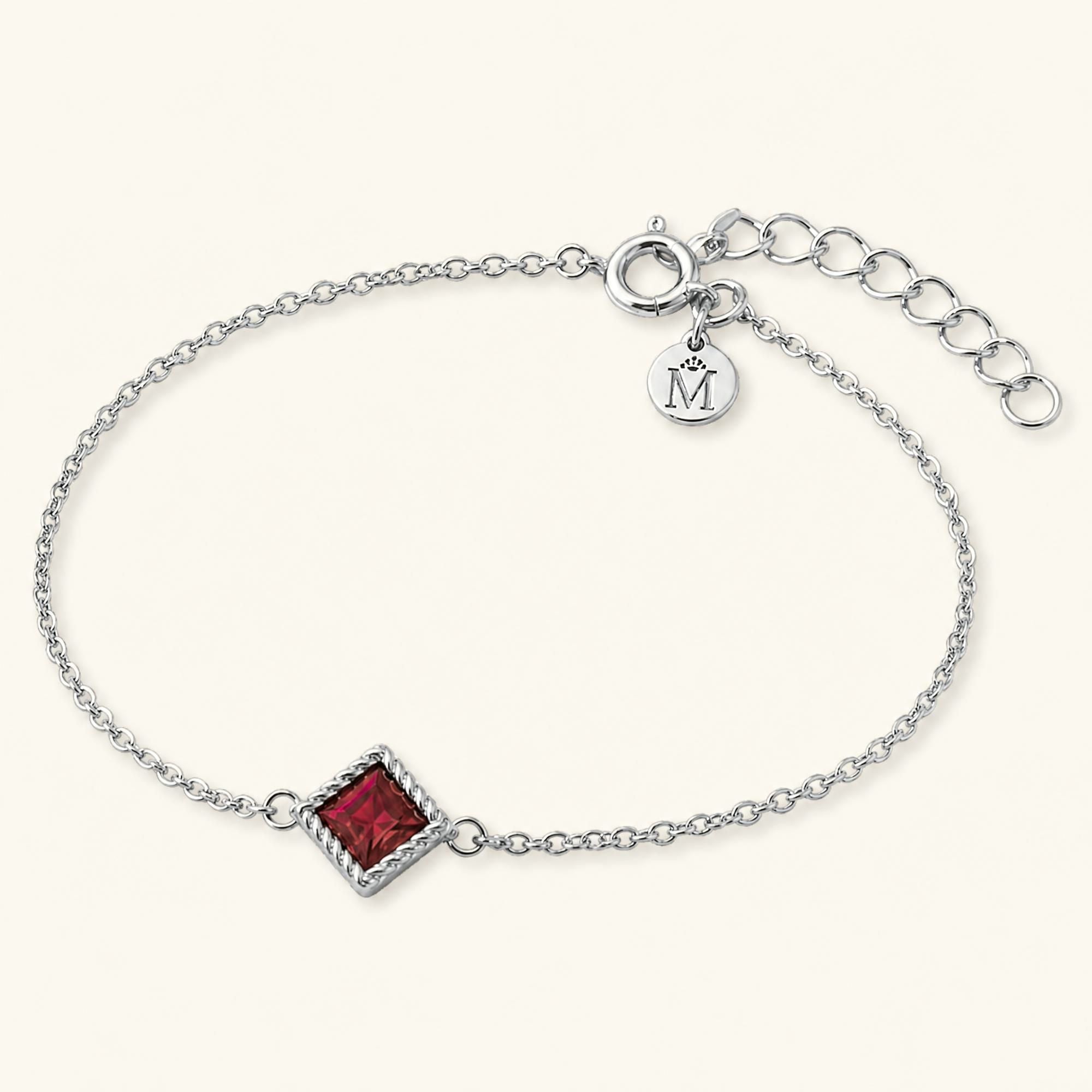 Bracelet Indrani rubis en or blanc 18 carats