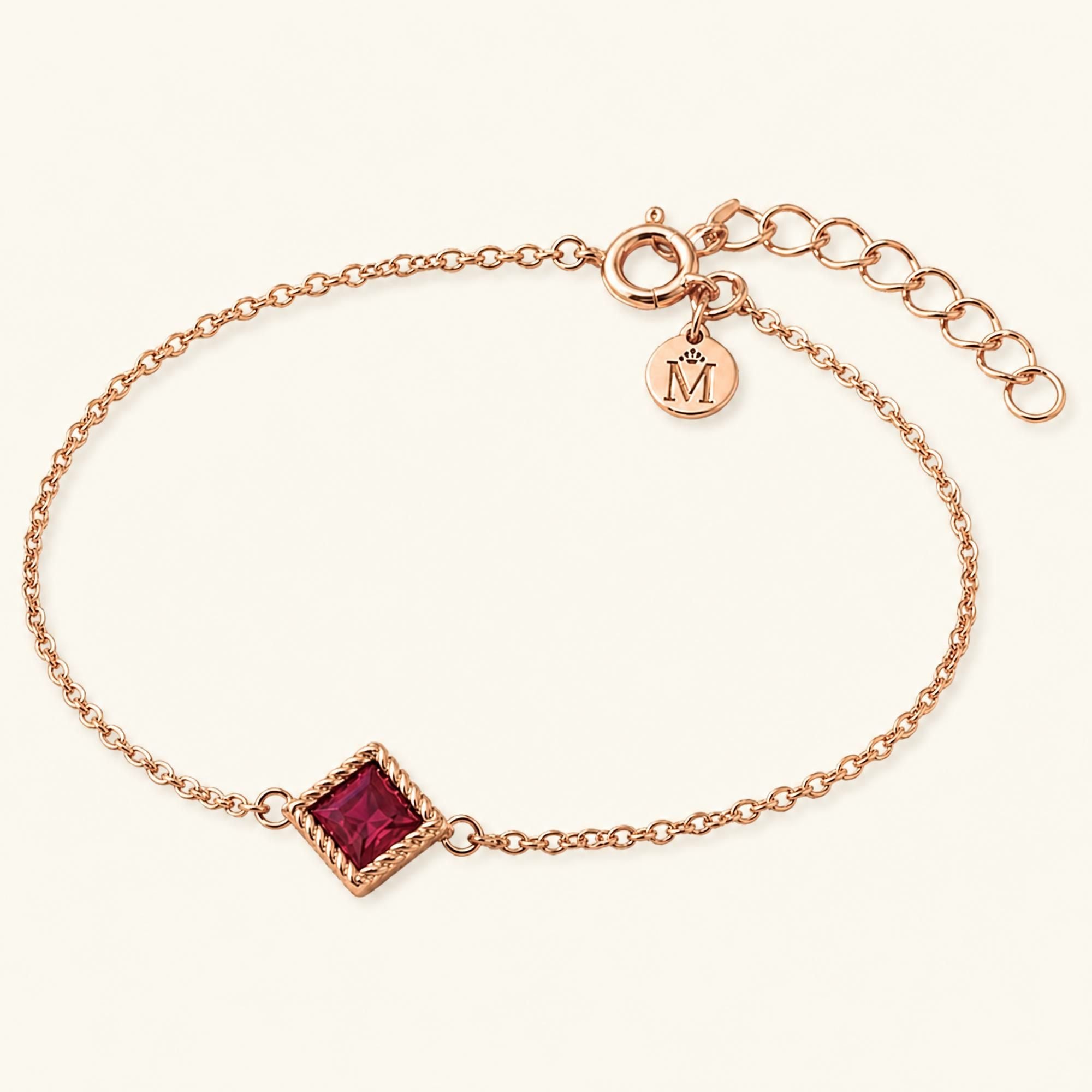 Bracelet Indrani rubis en or rose 18 carats