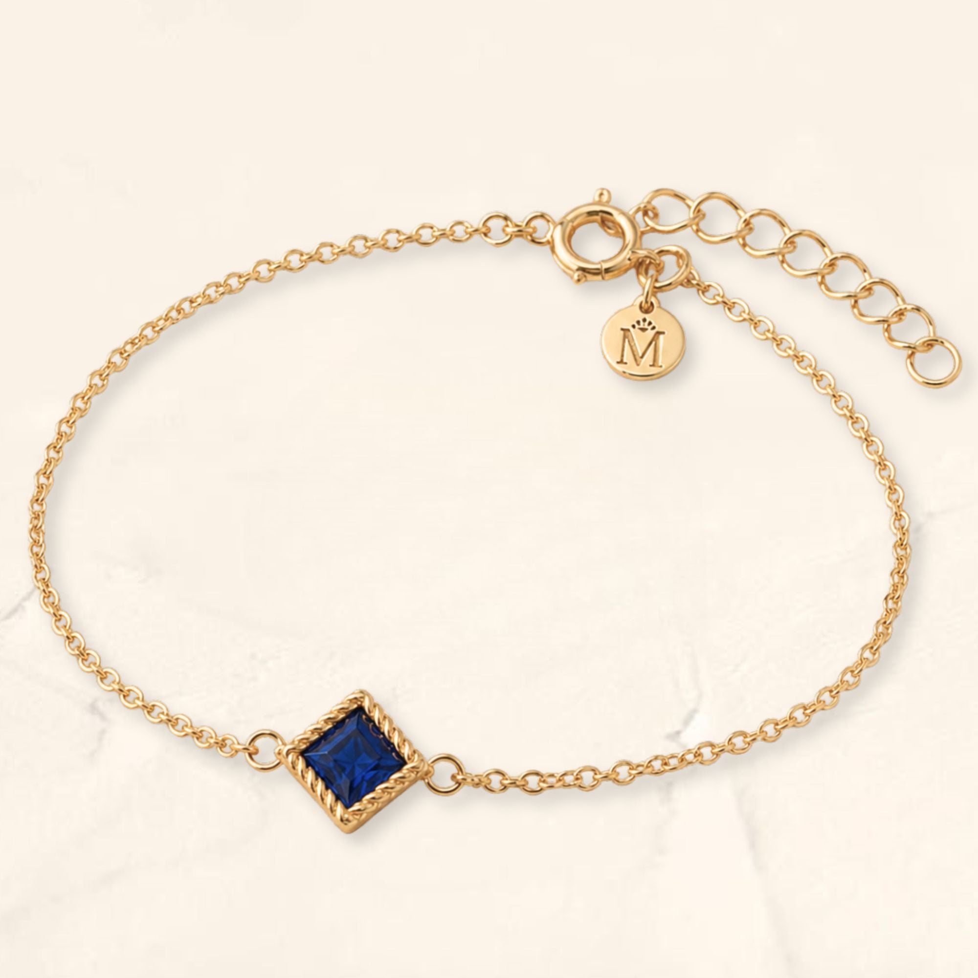 Bracelet Indrani saphir en or jaune 18 carats