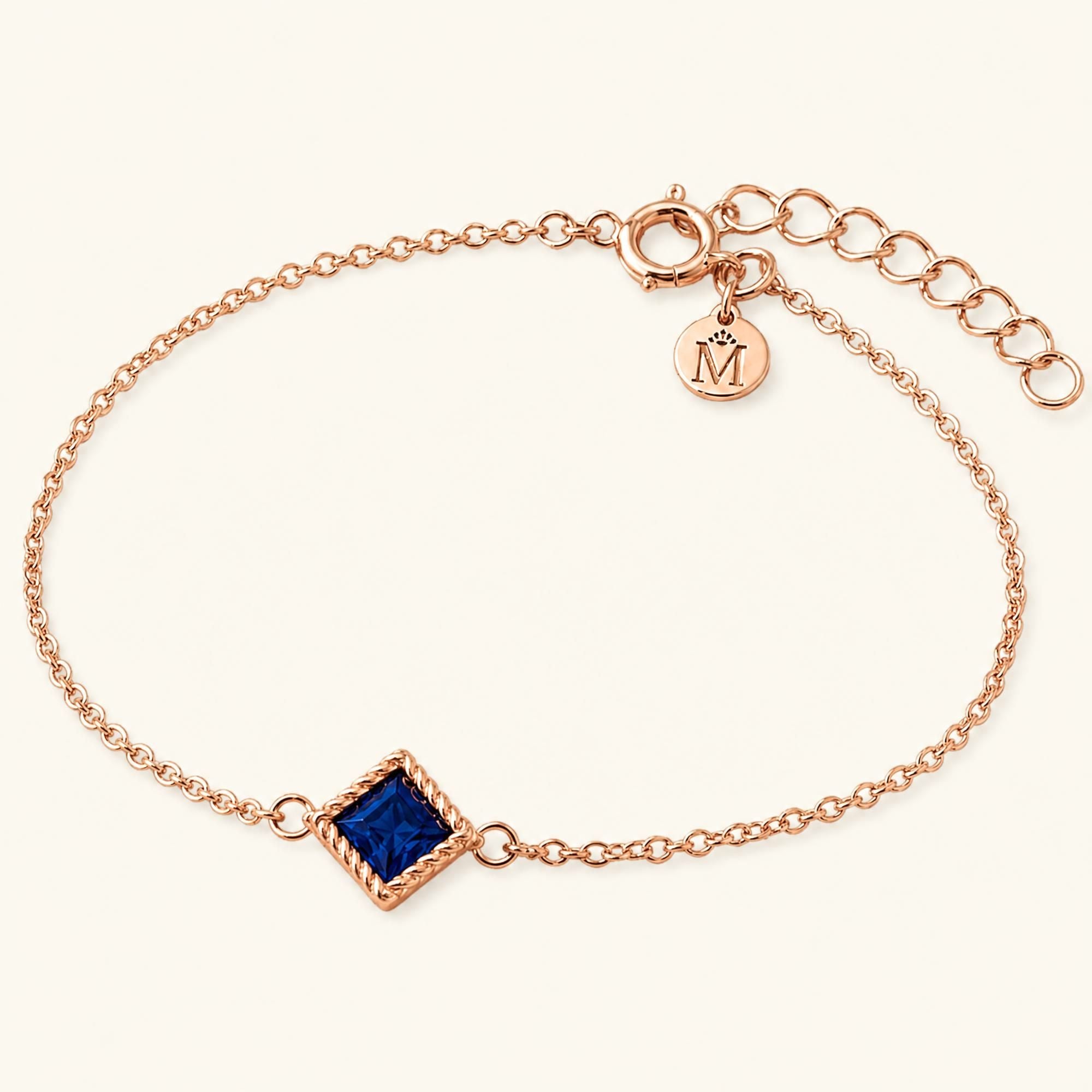 Bracelet Indrani saphir en or rose 18 carats