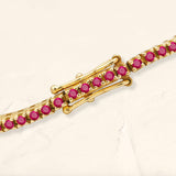 Yellow Gold Ruby Bracelet