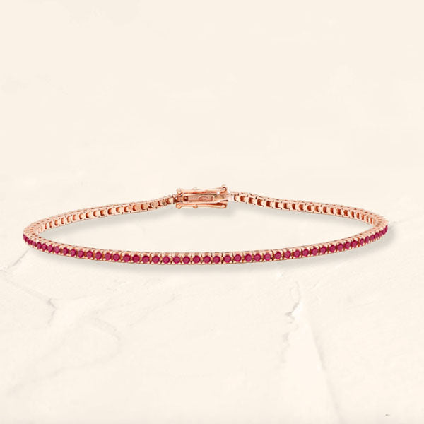 Bracelet Rubis Ganga Or Rose