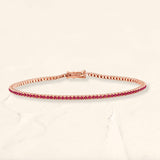 Ganga Ruby Bracelet rose gold