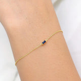 Shanti baguette sapphire bracelet