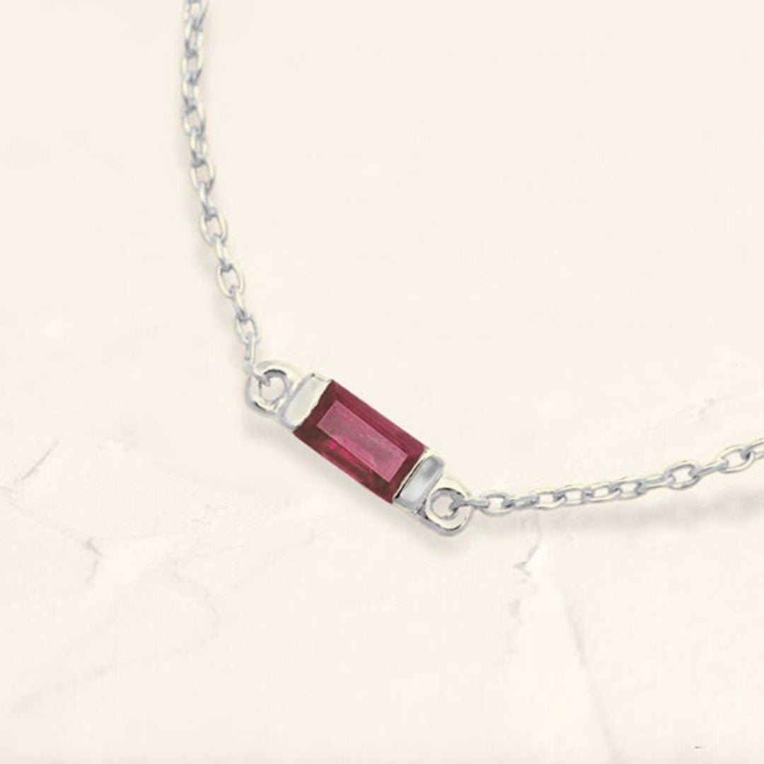 Bracelet shanti rubis or blanc femme