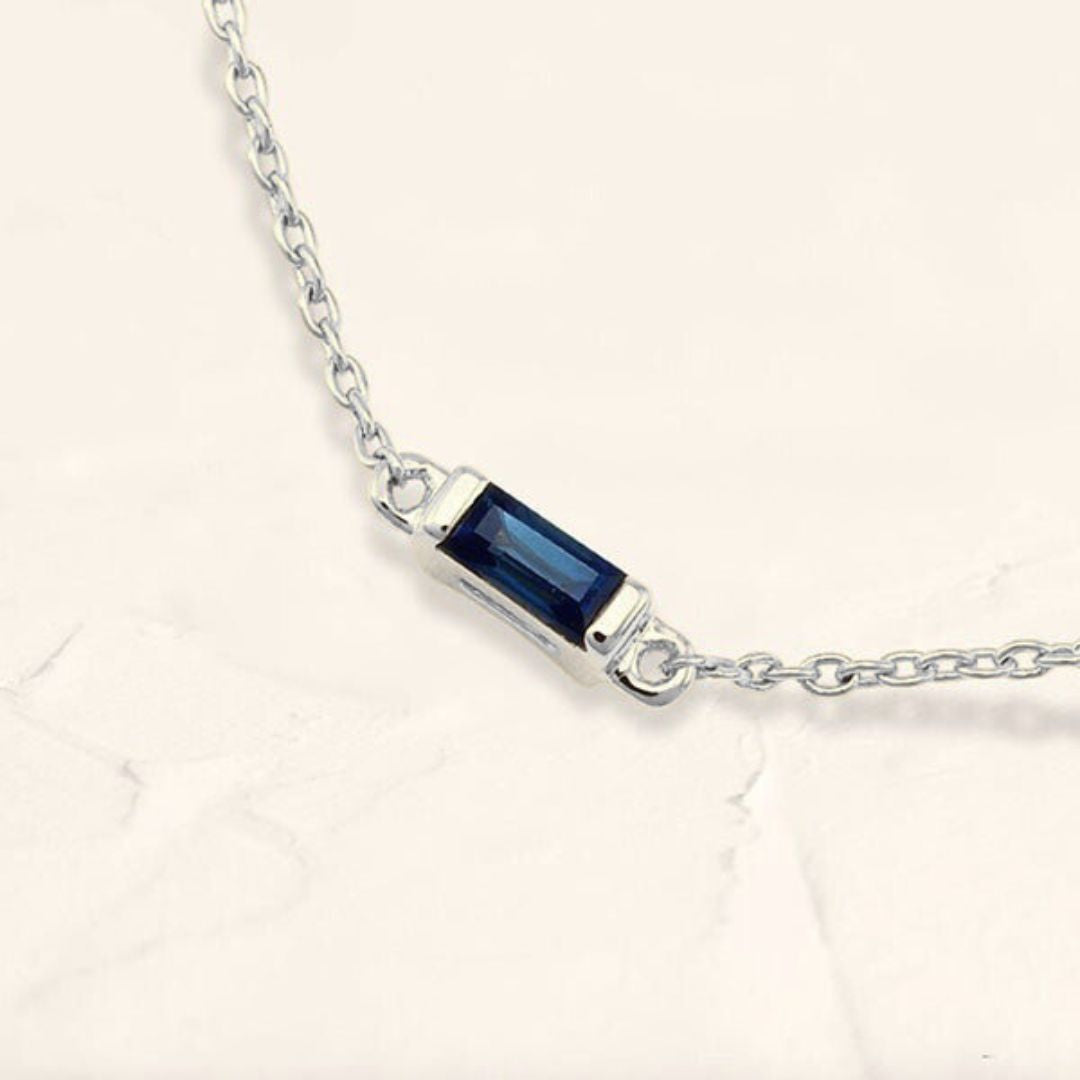 Bracelet shanti saphir or blanc