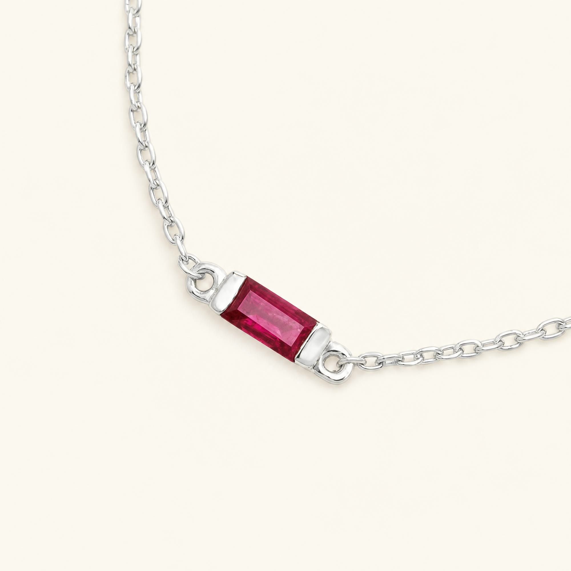 Bracelet shanti rubis or blanc femme
