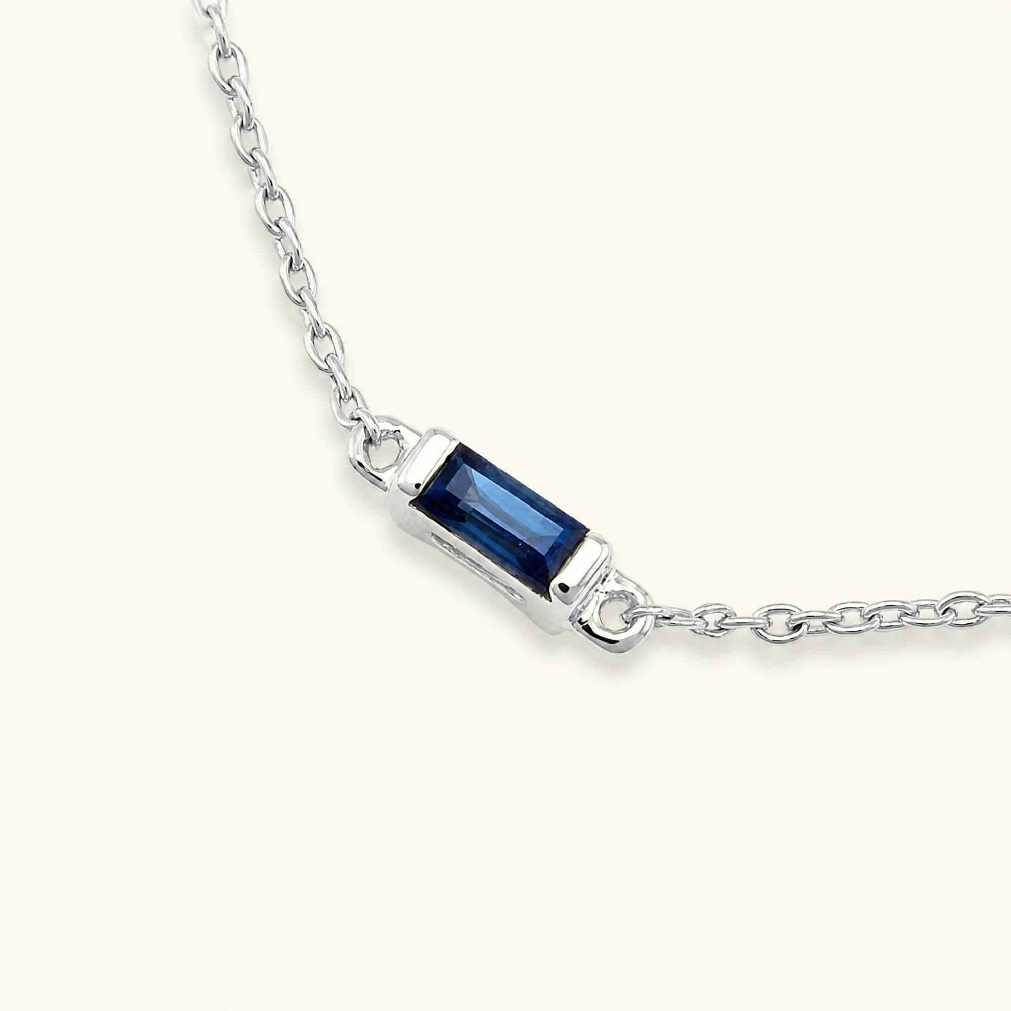 Bracelet shanti saphir or blanc