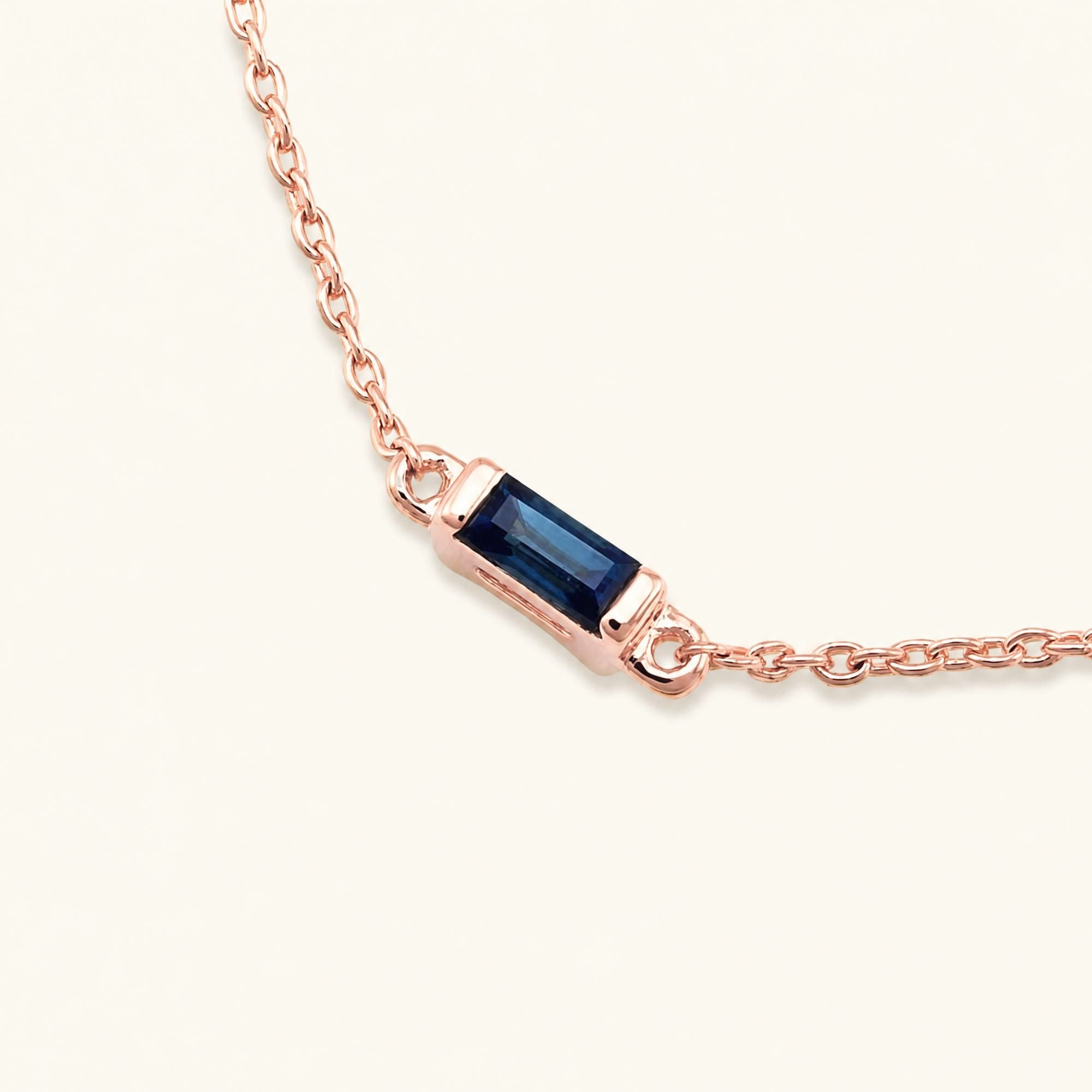 Bracelet shanti saphir or rose