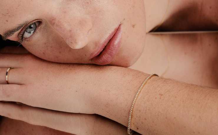 bracelet tennis diamant en or jaune