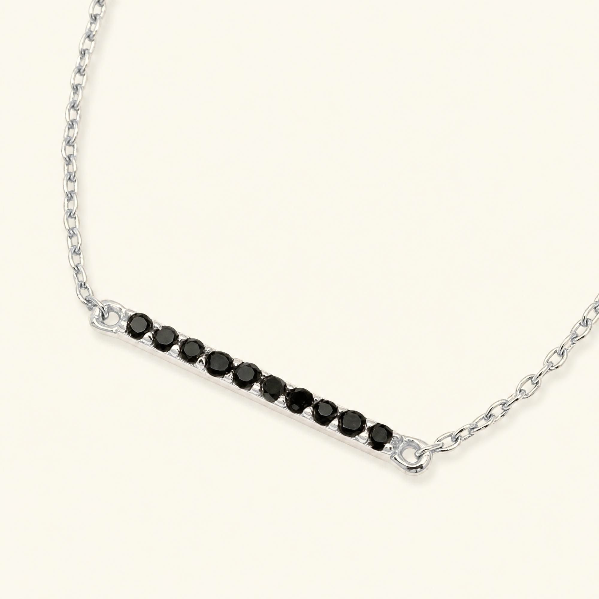Bracelet diamant noir Ujala or blanc