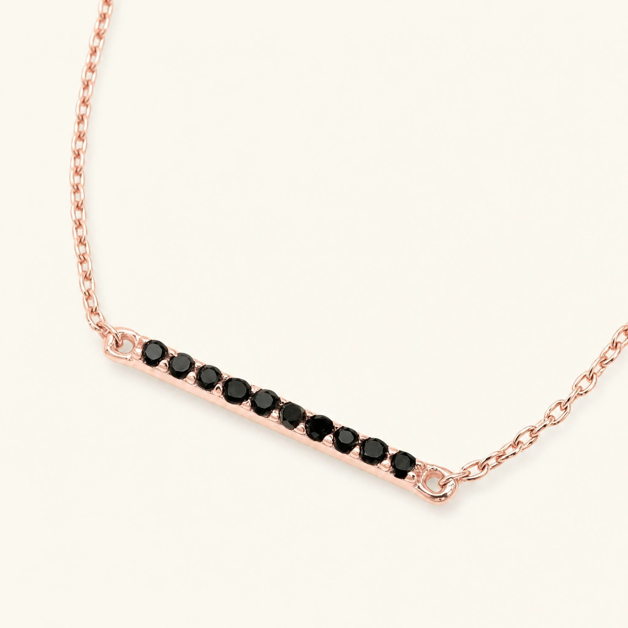 Bracelet diamant noir Ujala or rose