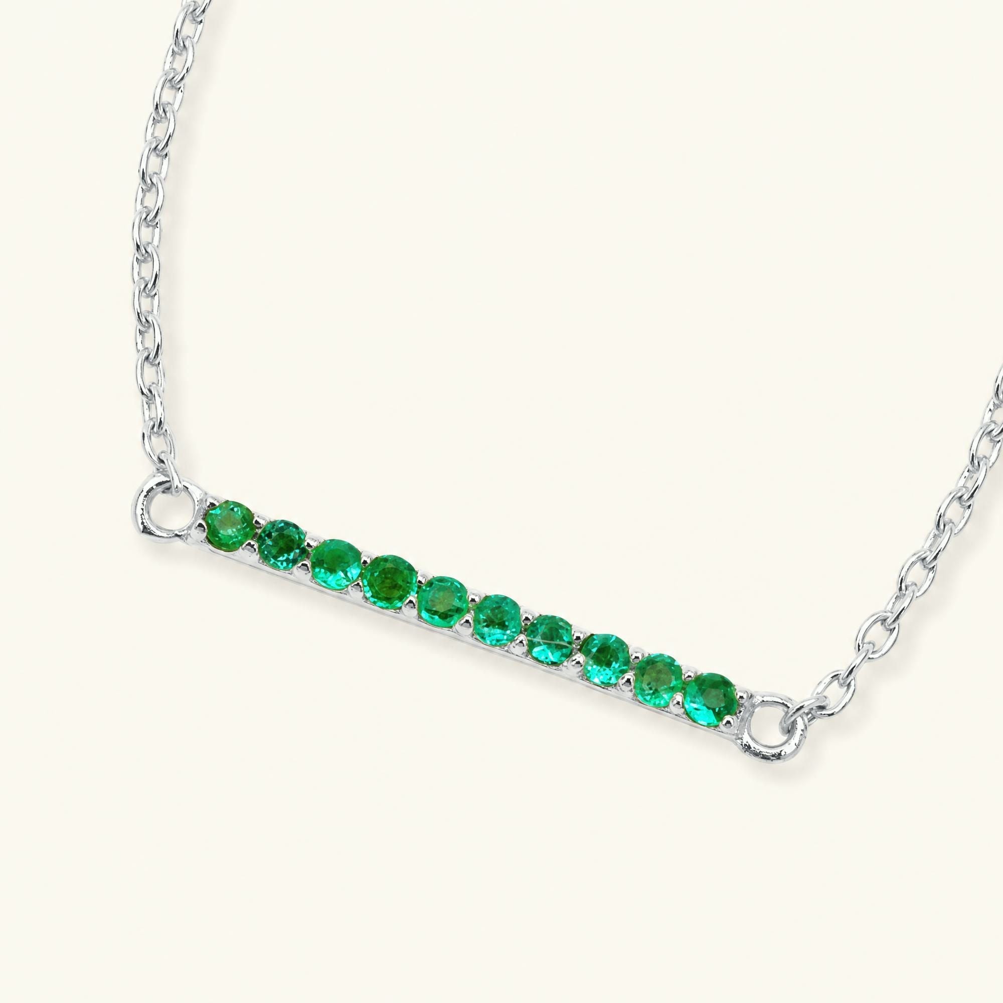 Bracelet ujala emeraude or blanc
