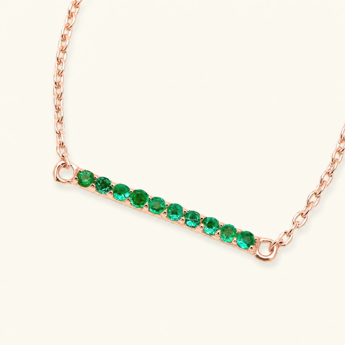 Bracelet ujala emeraude or rose